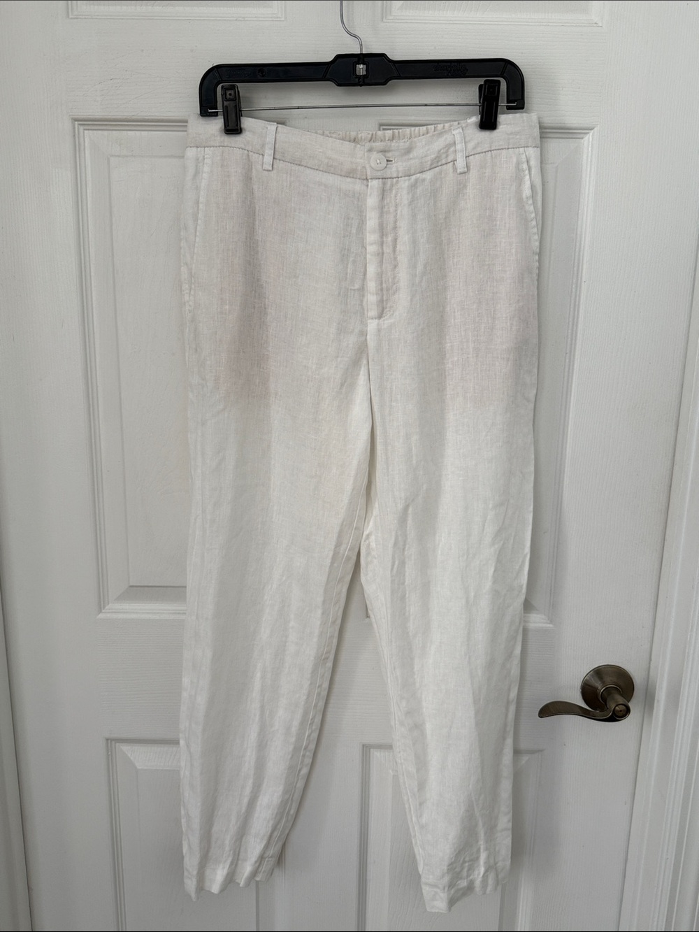 Zara Men's White 100% Linen pants